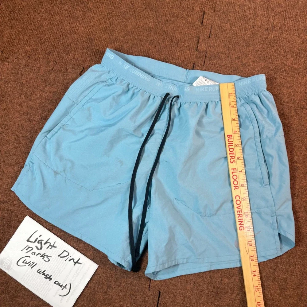 Nike Running Dri-FIT Shorts Womens Small Blue 5 Inch Inseam Pockets Athletic S